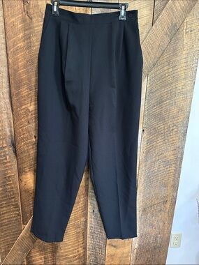 Vintage Kathie Lee Front Double Pleat Dress Slacks Side Button G14